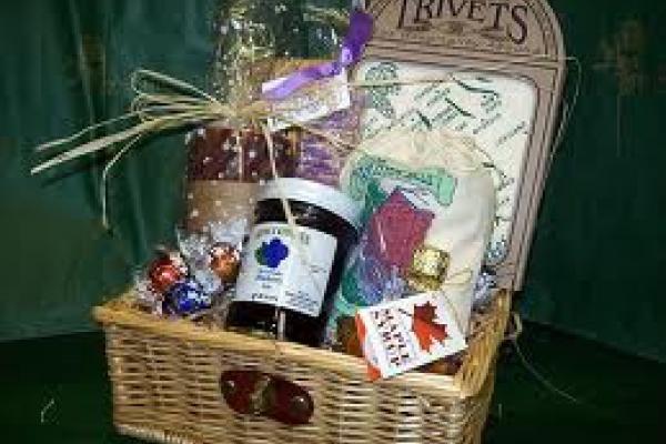 gift basket with jelly
