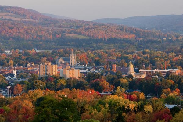 City of Cortland in the fall
