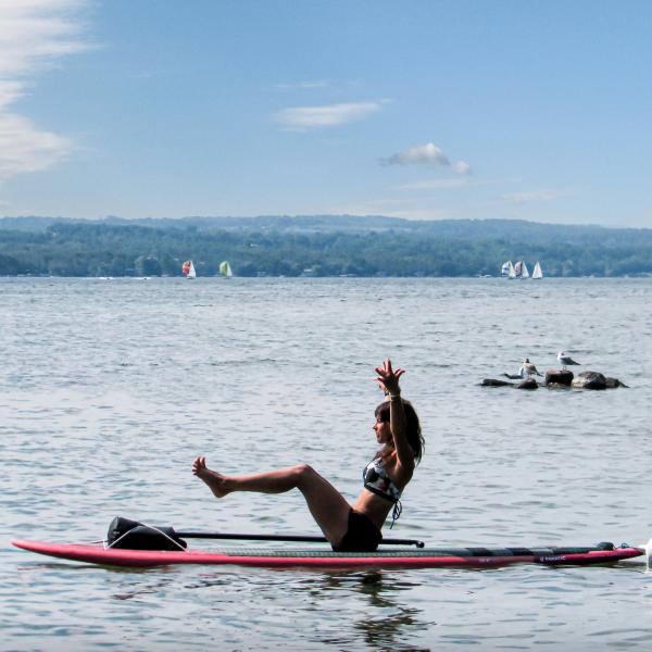 SUP Yoga on Canandaigua Lake