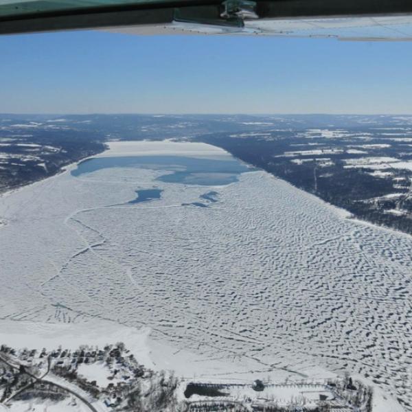 Ice on Cayuga Lake
