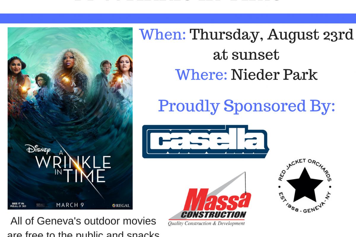 City of Geneva Outdoor Movie Series - A Wrinkle In Time ...