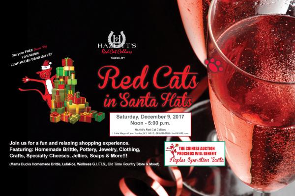 Red Cats in Santa Hats -Holiday Shopping Fun!