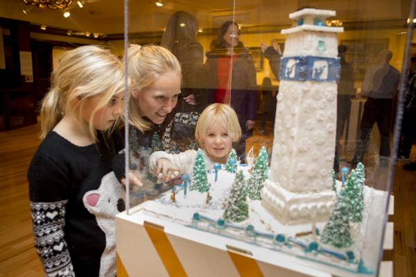 Explore The Gingerbread Invitational with a special Gingerbread Art Hunt for kids!