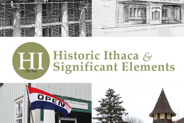 composite photo of historic ithaca