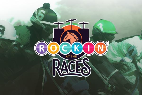 Rockin' at the Races logo. Finger Lakes Gaming and Racetrack, August 10