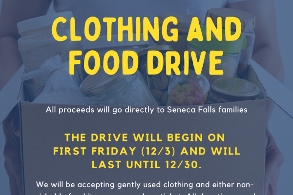 Food & Clothing Drive Flyer