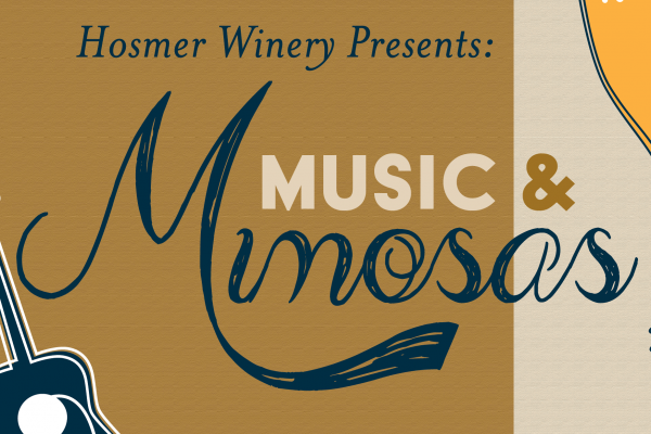 music and mimosas graphic