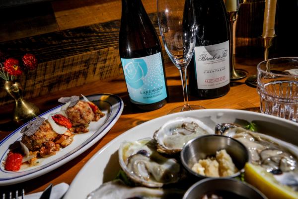 Oysters & Sparkling Wine! New Year's Prix Fixe in the Finger Lakes! 