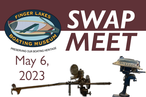 Image of Outboard Engines on the cover of the FLBM Swap Meet event.  Event on May 6, 2023