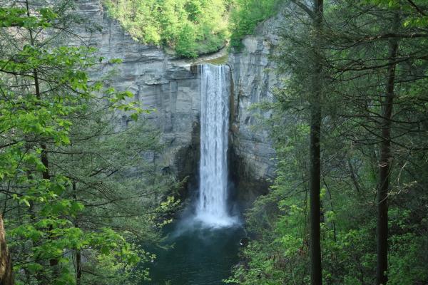 Taughannock Falls as seen along the North Rim Trail