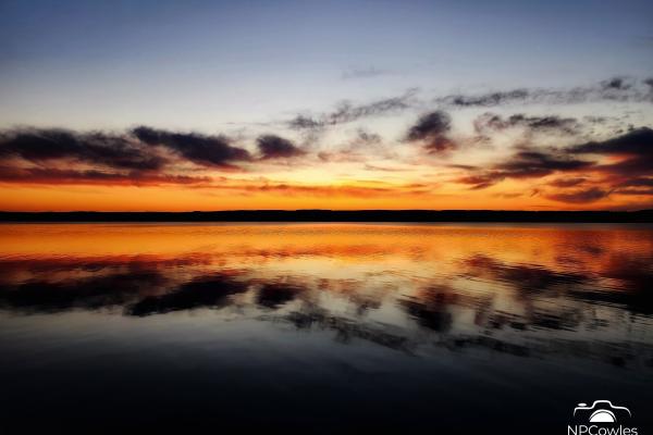 Sunset Reflected on Seneca Lake