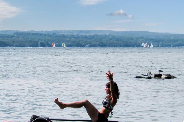 SUP Yoga on Canandaigua Lake