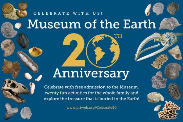 Celebrate 20 years at Museum of the Earth!