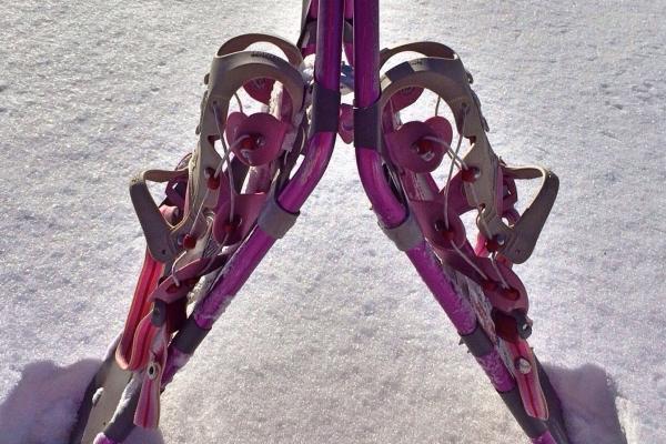 pink snowshoes