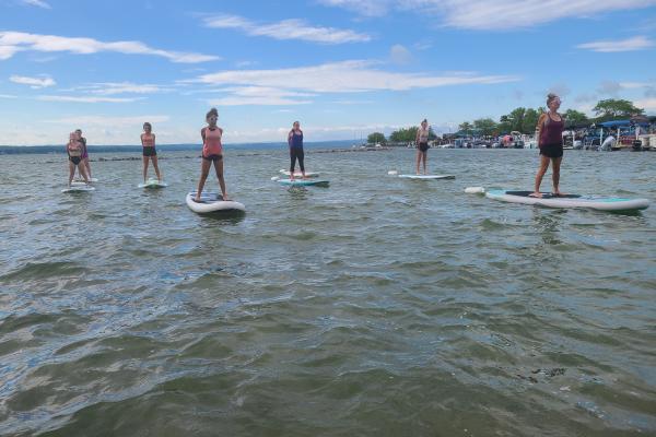 SUP Yoga Class on Canandaigua Lake