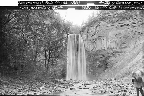 1888 photograph of  Taughannock Falls near Trumansburg and Ithaca NY
