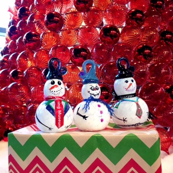Make Your Own Glass Snowpeople until the end of February