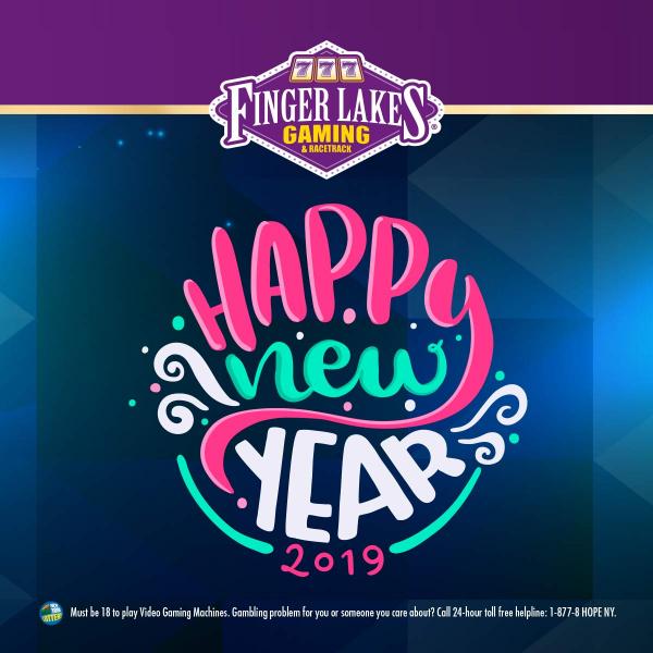 Happy New Year from Finger Lakes Gaming & Racetrack!