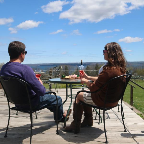 Tastings on the Buttonwood Grove deck
