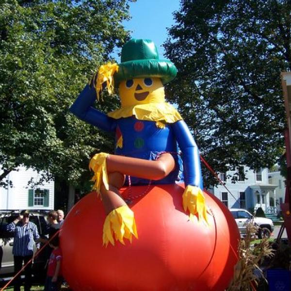 scarecrow on pumpkin