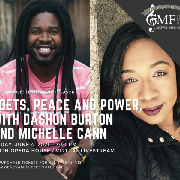 POETS, PEACE AND POWER, WITH DASHON BURTON AND MICHELLE CANN