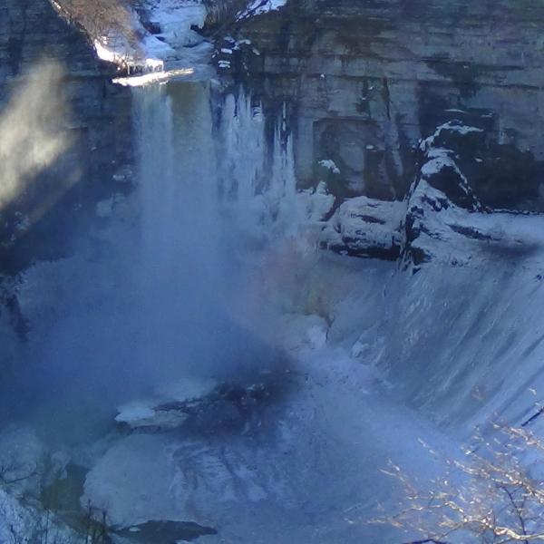 Taughannock Falls in thaw