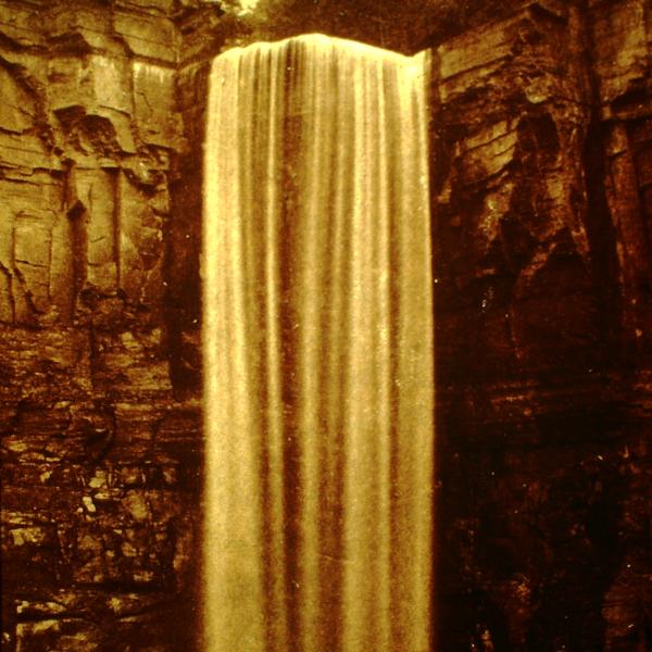 19th century photograph of Taughannock Falls from below