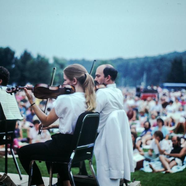 Symphony orchestra at Taughannock Falls State Park