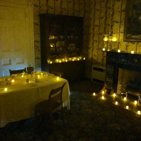 Experience Rose Hill Mansion as the Swan family and their servants would have at night in (electric) candlelight and without a guided tour.  Go at your own pace to explore the first floor of the mansion and four bedrooms on the second floor.  Spend more time in your favorite rooms. 