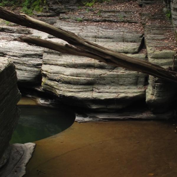 Pools in Buttermilk Falls State Park 