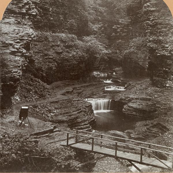 This 19th century photograph shows Folly Bridge and the Glen of Pools in what was known as “Matchless Scene.”