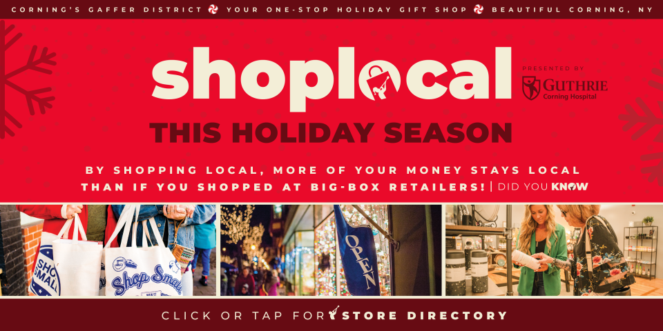 Shop Local Corning's Gaffer District