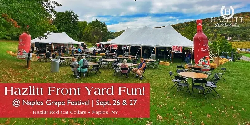 Hazlitt Red Cat Cellars' Front Yard Fun at Naples Grape Festival. 
